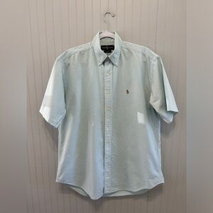 Ralph Lauren Blue Label Blake Fit Stripe Shirt Light Blue Size M
